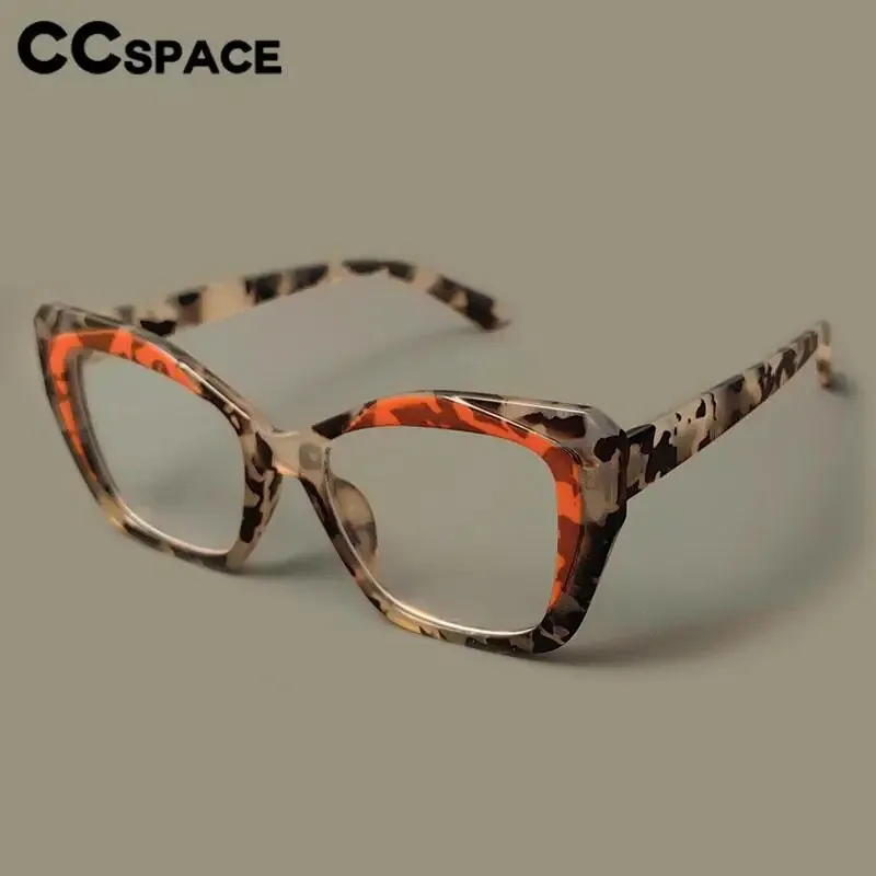 CCspace Women's Full Rim Square Cat Eye Tr 90 Titanium Eyeglasses 56881