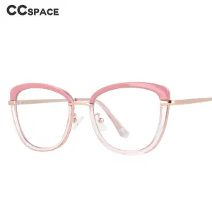 CCspace Women's Full Rim Square Cat Eye Tr 90 Titanium Frame Eyeglasses 53041