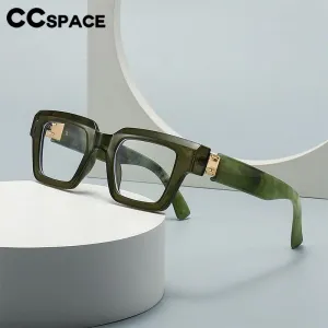 CCspace Women's Full Rim Square Plastic Resin Eyeglasses 56754