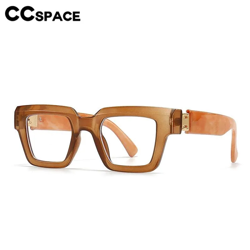 CCspace Women's Full Rim Square Plastic Resin Eyeglasses 56754