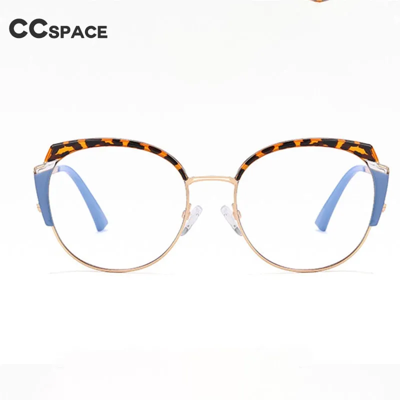 CCspace Women's Full Rim Square Tr 90 Titanium Eyeglasses 55383