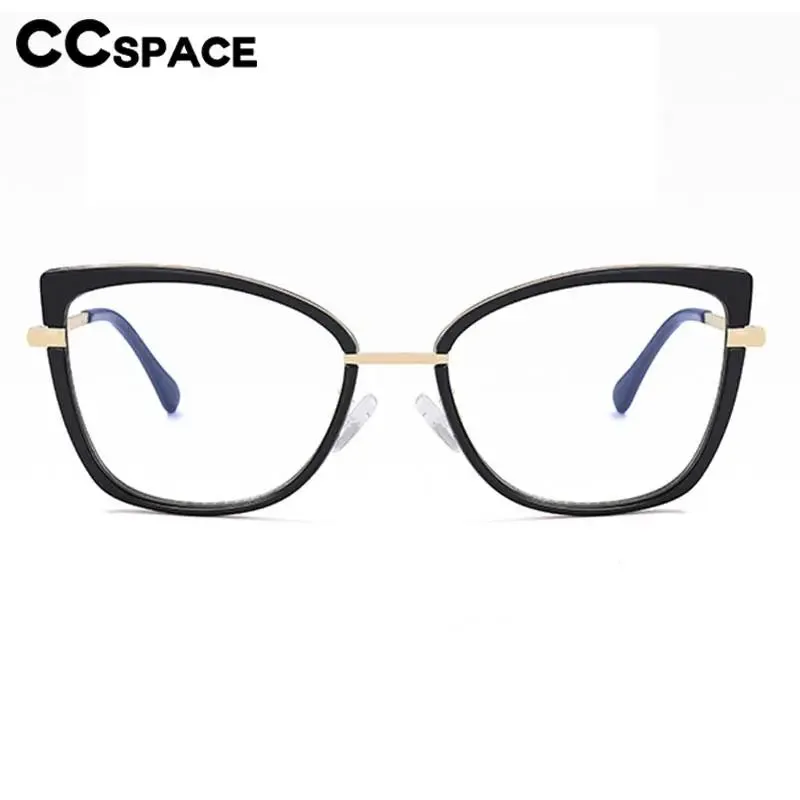 CCspace Women's Full RIm Square Tr 90 Titanium Eyeglasses 56966