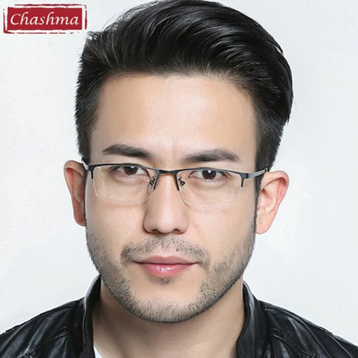 Chashma Men's Semi Rim Square Alloy Eyeglasses 2017