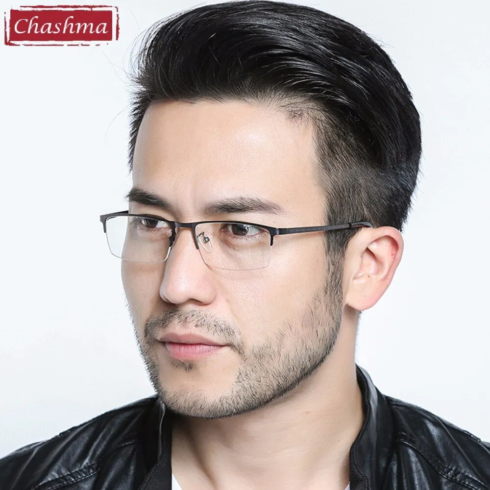 Chashma Men's Semi Rim Square Alloy Eyeglasses 2017