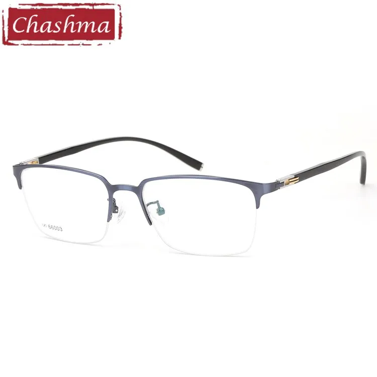 Chashma Men's Semi Rim Square Alloy Eyeglasses 66003