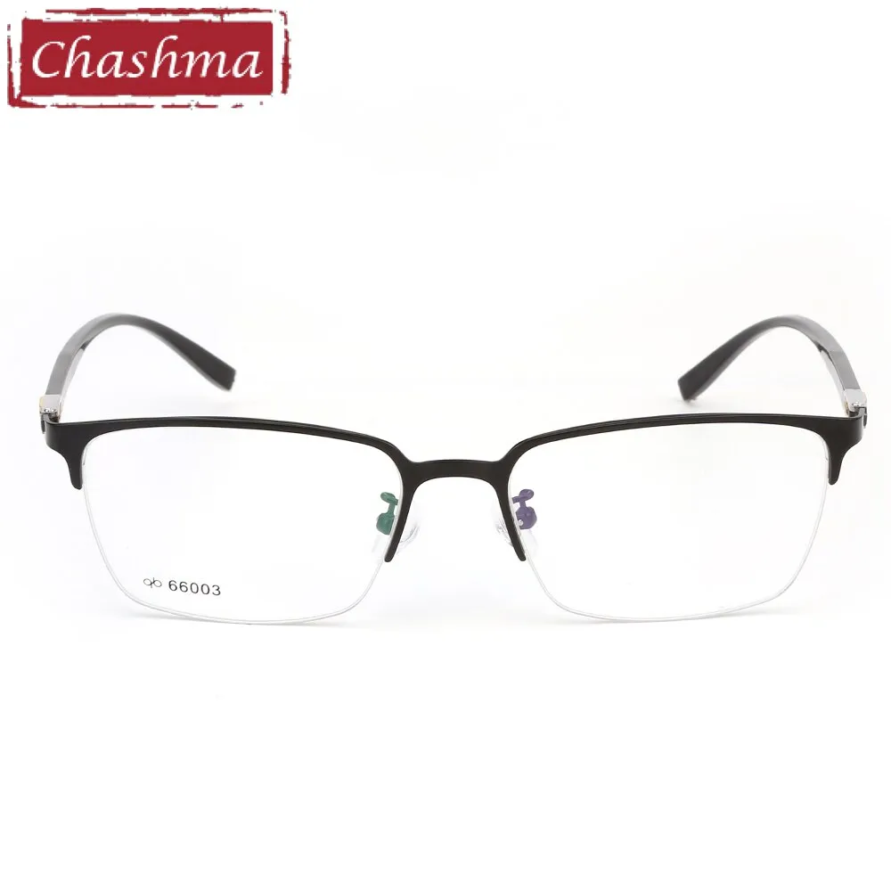 Chashma Men's Semi Rim Square Alloy Eyeglasses 66003