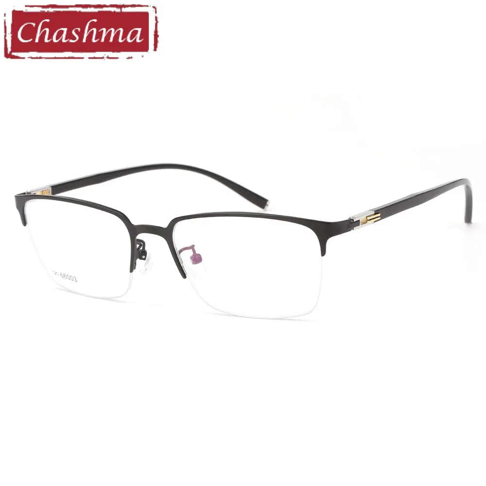 Chashma Men's Semi Rim Square Alloy Eyeglasses 66003