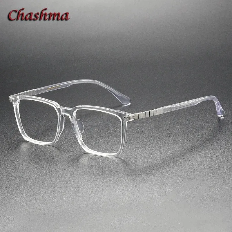 Chashma Ochki Unisex Full Rim Square Acetate Eyeglasses 9630