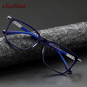 Chashma Ochki Unisex Full Rim Square Acetate Eyeglasses 9630