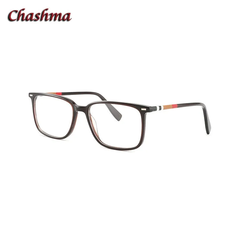 Chashma Ochki Unisex Full Rim Square Rectangle Acetate Eyeglasses 9021