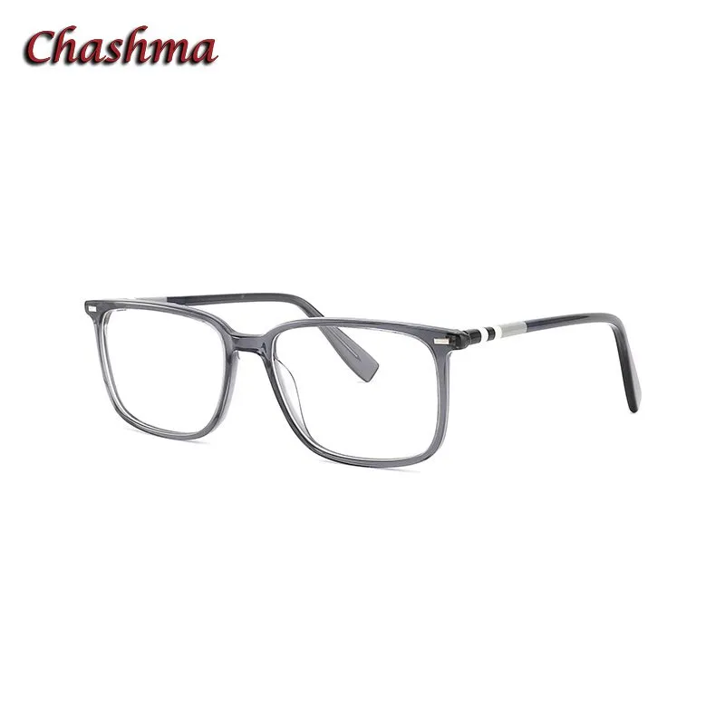 Chashma Ochki Unisex Full Rim Square Rectangle Acetate Eyeglasses 9021