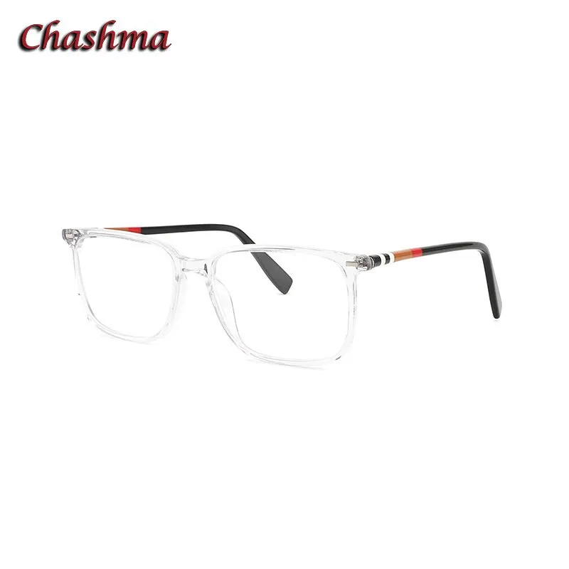 Chashma Ochki Unisex Full Rim Square Rectangle Acetate Eyeglasses 9021