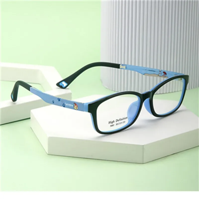 Chashma Ottica Children's Unisex Full Rim Square Tr 90 Titanium Eyeglasses 5681