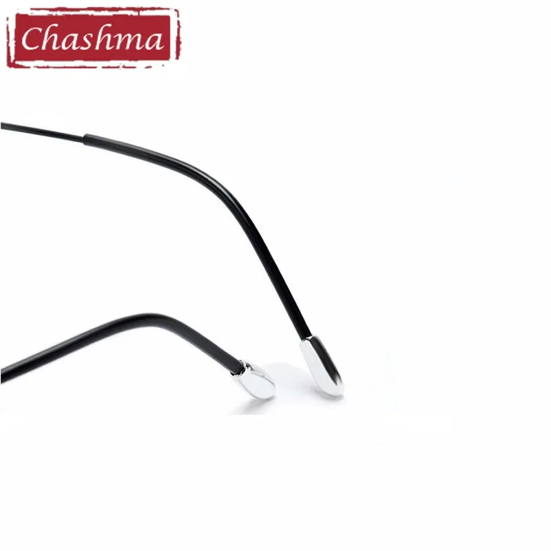 Chashma Ottica Men's Rimless Square Titanium 2G Eyeglasses 16011