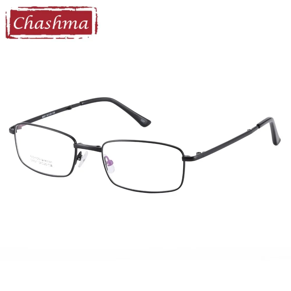 Chashma Ottica Unisex Full Rim Square Foldable Stainless Steel Alloy Eyeglasses 8827