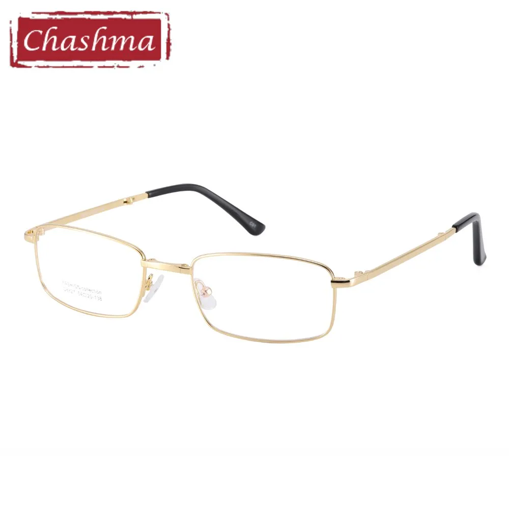 Chashma Ottica Unisex Full Rim Square Foldable Stainless Steel Alloy Eyeglasses 8827