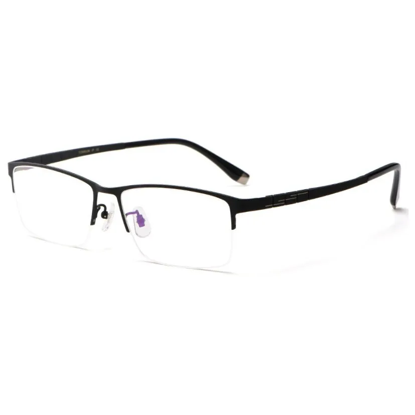 Chashma Ottica Unisex Semi Rim Oversized Square Titanium Eyeglasses 2021