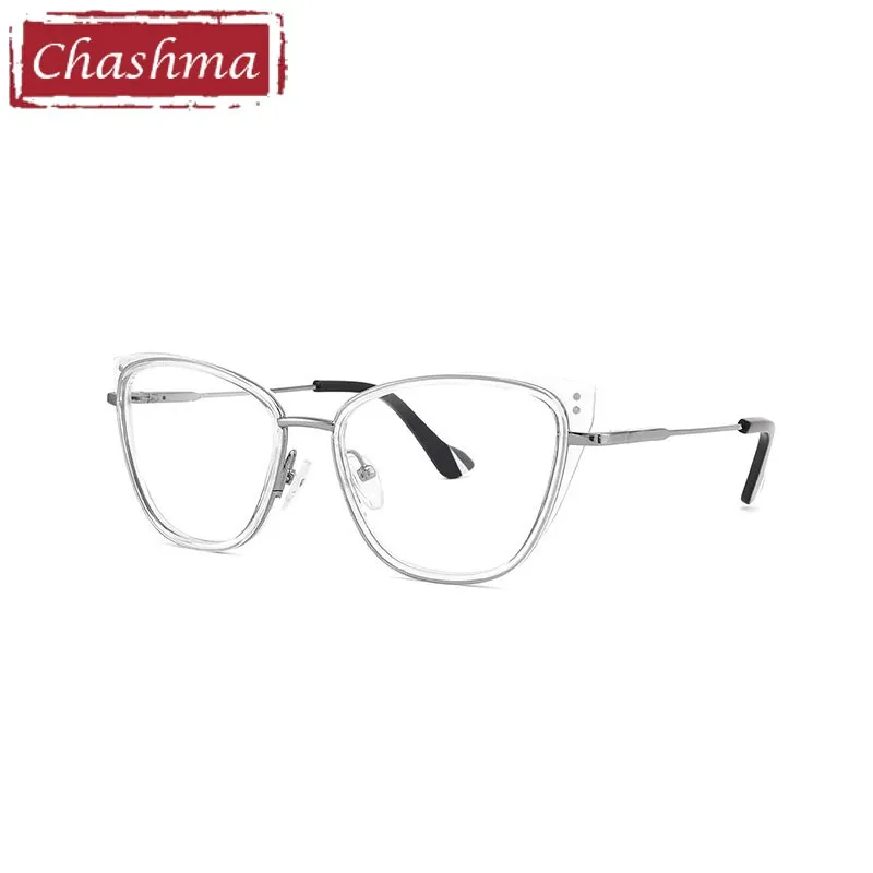 Chashma Ottica Women's Full Rim Square Cat Eye Tr 90 Titanium Eyeglasses 9027