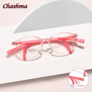 Chashma Unisex Children's Full Rim Round Tr 90 Titanium Eyeglasses 5028