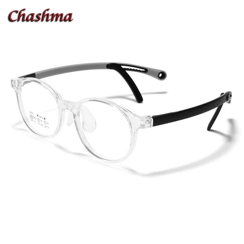 Chashma Unisex Children's Full Rim Round Tr 90 Titanium Eyeglasses 5028