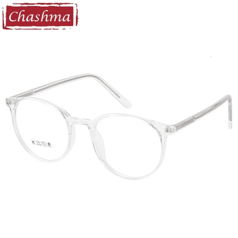 Chashma Unisex Full Rim Round Tr 90 Titanium Eyeglasses 8243