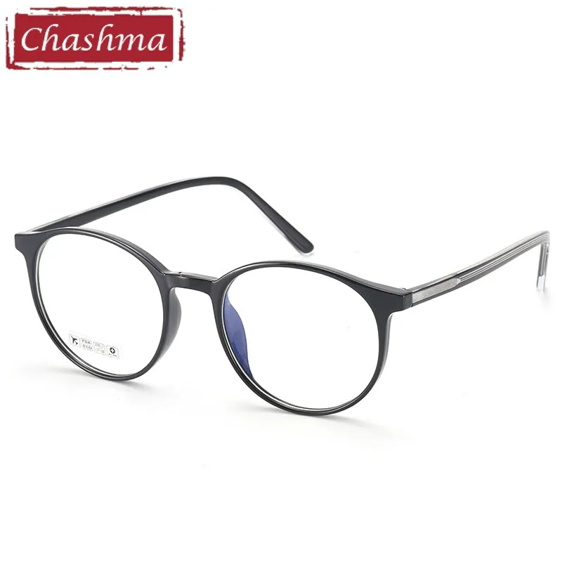 Chashma Unisex Full Rim Round Tr 90 Titanium Eyeglasses 8243