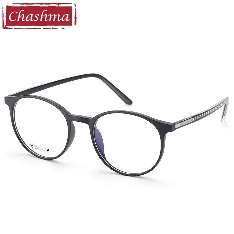 Chashma Unisex Full Rim Round Tr 90 Titanium Eyeglasses 8243