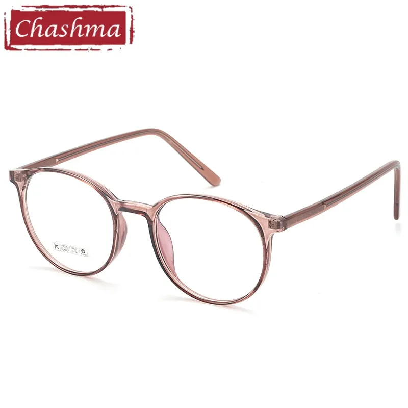 Chashma Unisex Full Rim Round Tr 90 Titanium Eyeglasses 8243