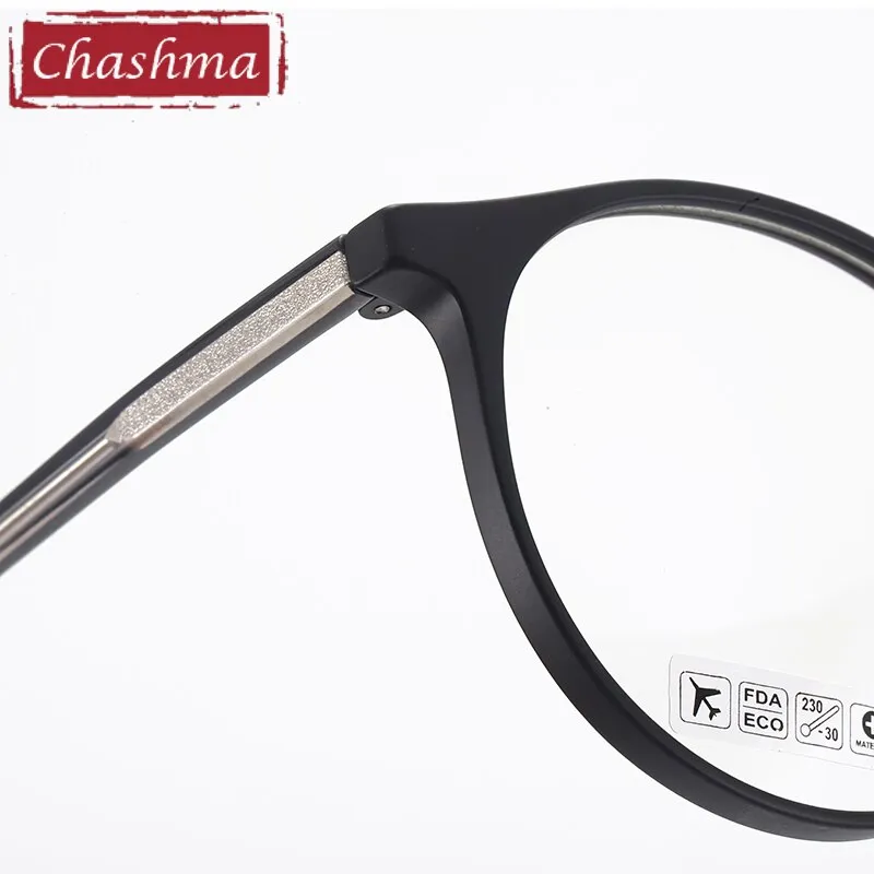 Chashma Unisex Full Rim Round Tr 90 Titanium Eyeglasses 8243