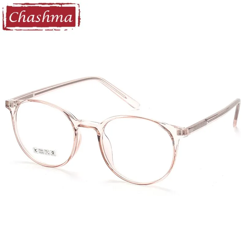 Chashma Unisex Full Rim Round Tr 90 Titanium Eyeglasses 8243