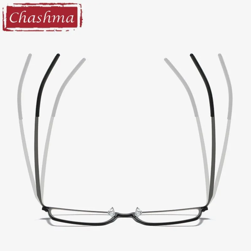 Chashma Unisex Full Rim Square Acetate Titanium Eyeglasses 6544