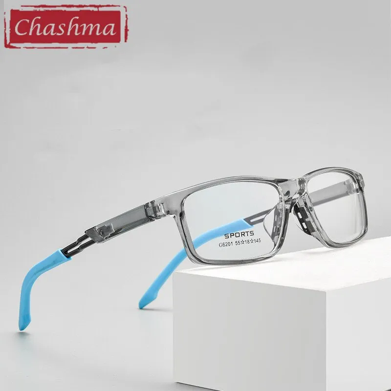 Chashma Unisex Full Rim Square Tr 90 Sport Eyeglasses 6021