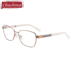 Chashma Women's Full Rim Square Alloy Acetate Eyeglasses 7010