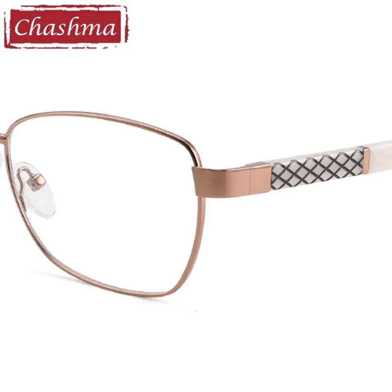 Chashma Women's Full Rim Square Alloy Acetate Eyeglasses 7010