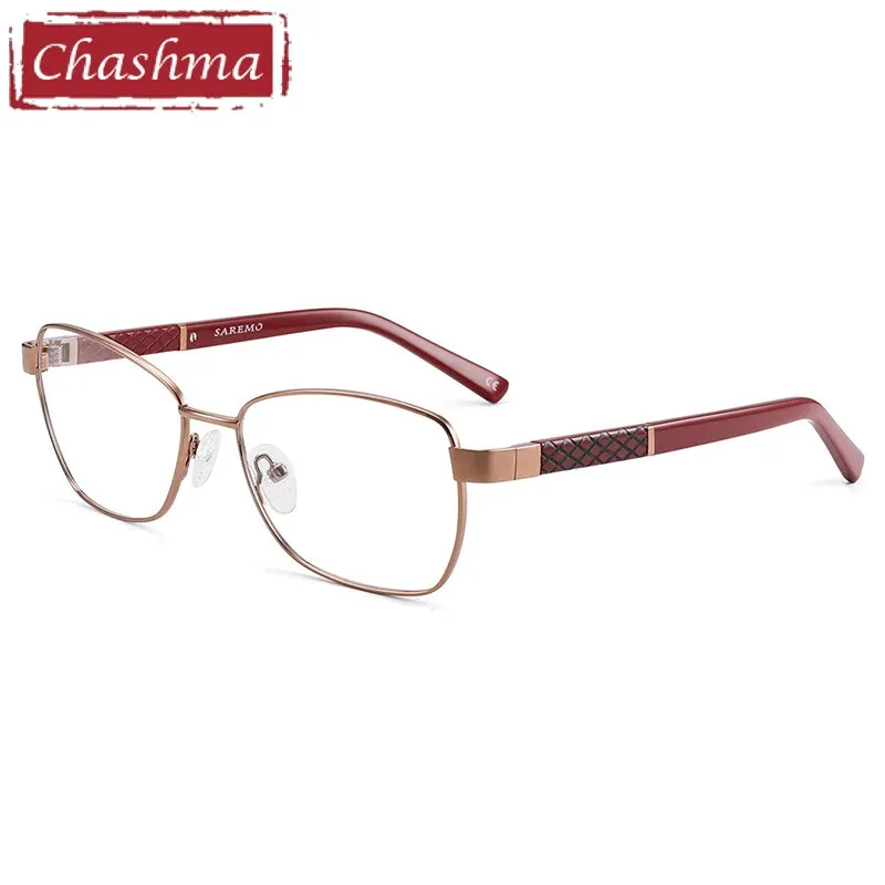 Chashma Women's Full Rim Square Alloy Acetate Eyeglasses 7010