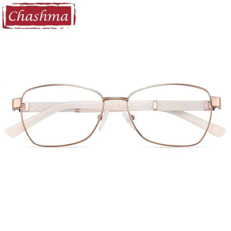 Chashma Women's Full Rim Square Alloy Acetate Eyeglasses 7010