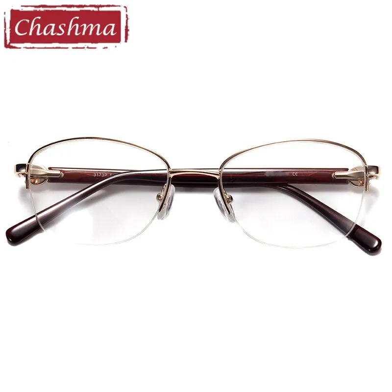 Chashma Women's Oval Full Rim Alloy Eyeglasses 3173