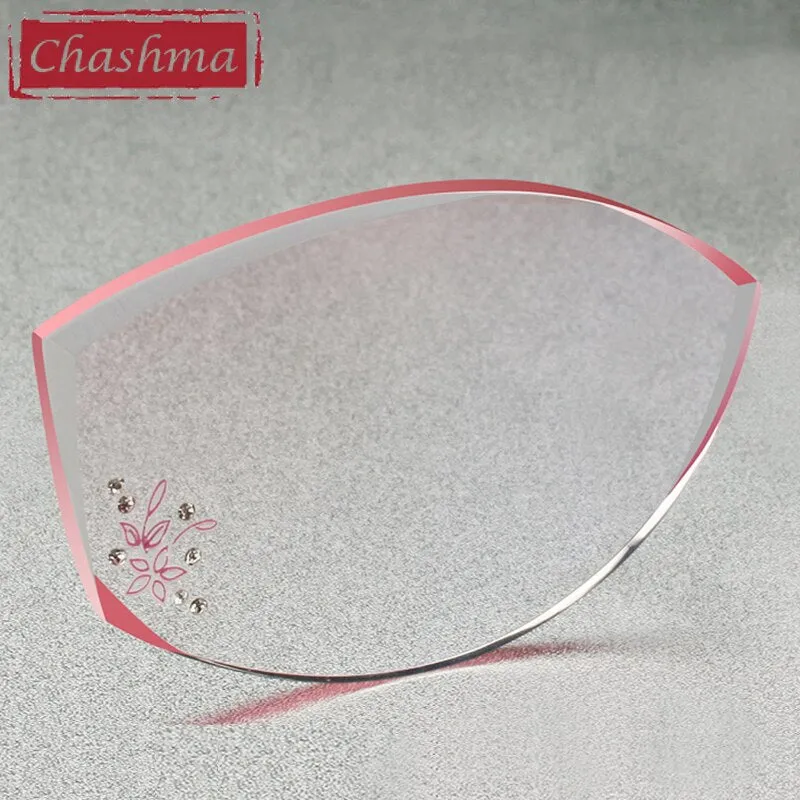 Chashma Women's Rimless Oval Titanium Eyeglasses 2789