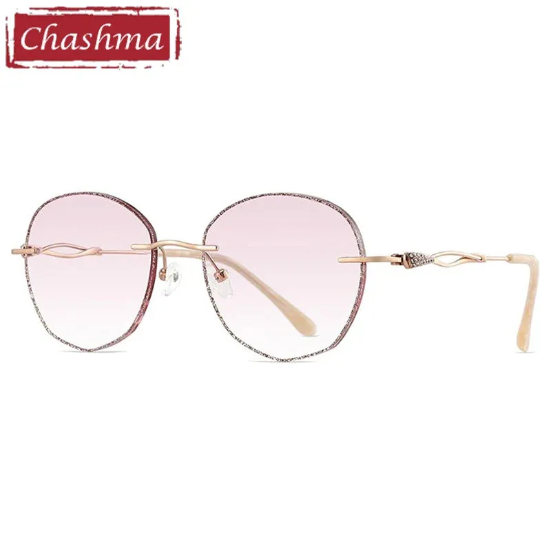 Chashma Women's Rimless Round Titanium Eyeglasses 99802