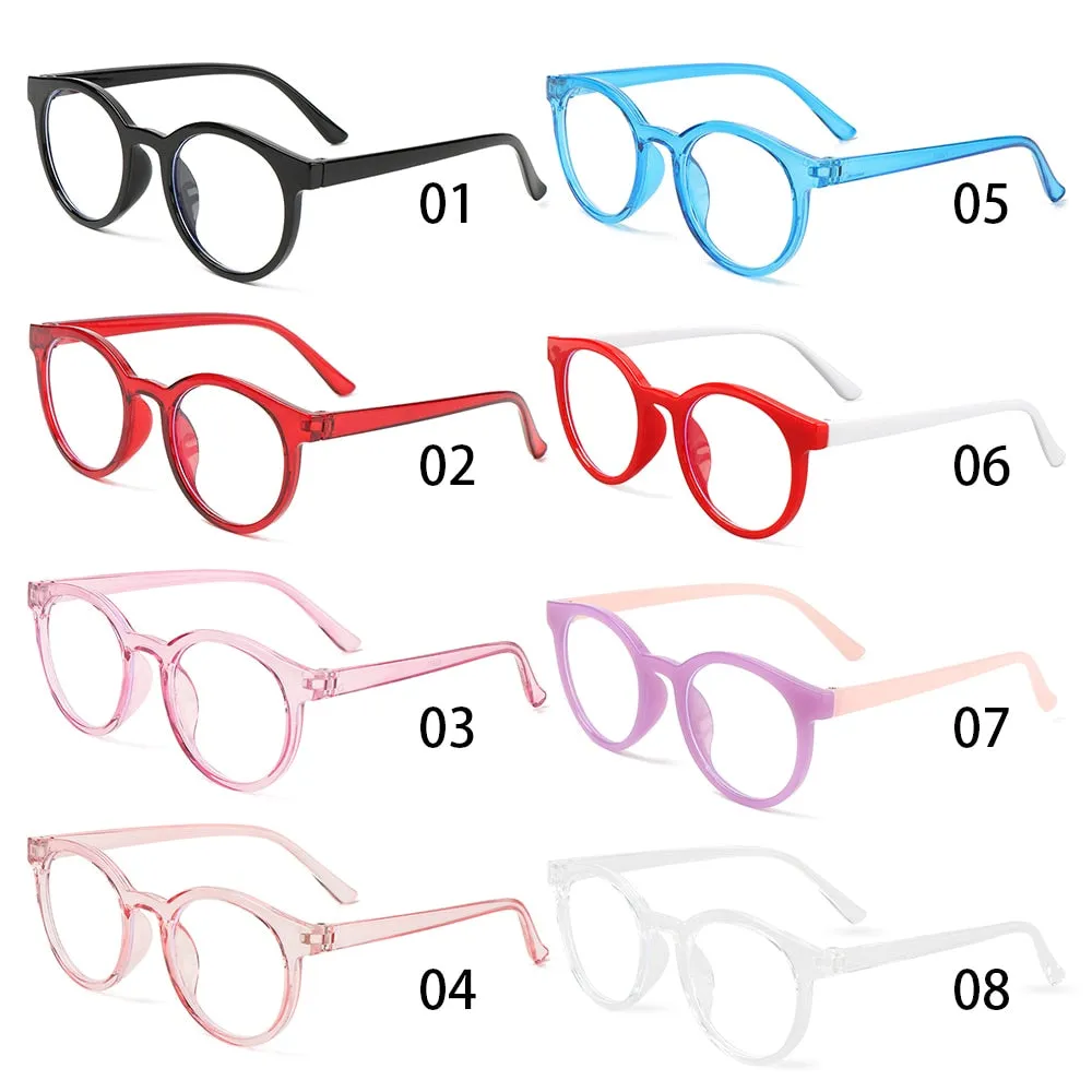 Children's Round Anti-blue Light Eyeglasses with Ultra Light Frame