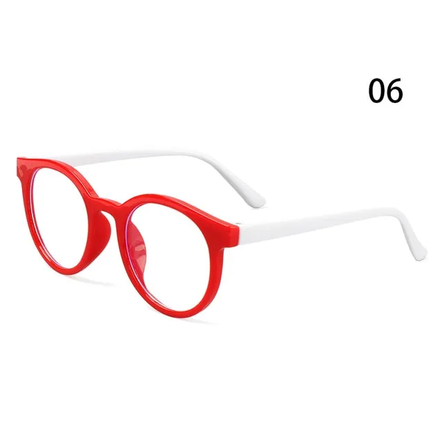 Children's Round Anti-blue Light Eyeglasses with Ultra Light Frame