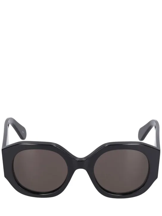 Chloé   Oversized logo round acetate sunglasses 