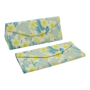 Daffodil Glasses Case – Spring Flowers – Vegan Leather