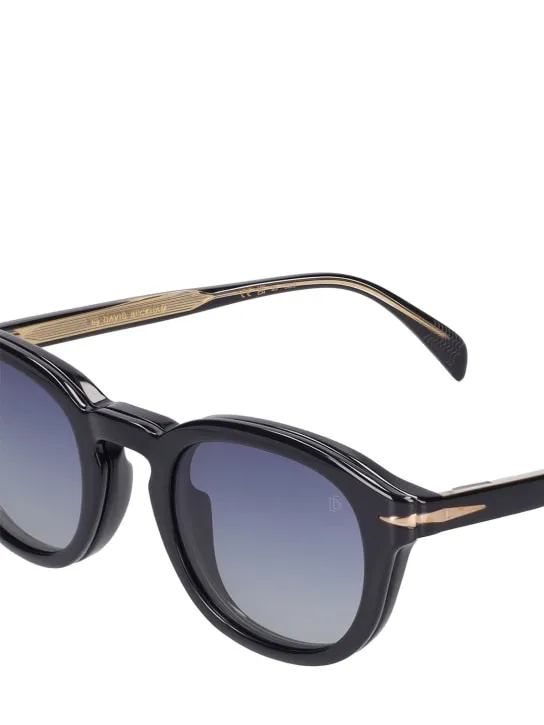 DB Eyewear by David Beckham   DB round acetate clip-on sunglasses 