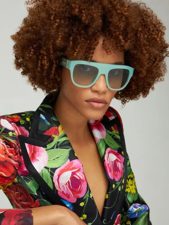 Dolce&amp;Gabbana   Renaissance oversized acetate sunglasses 