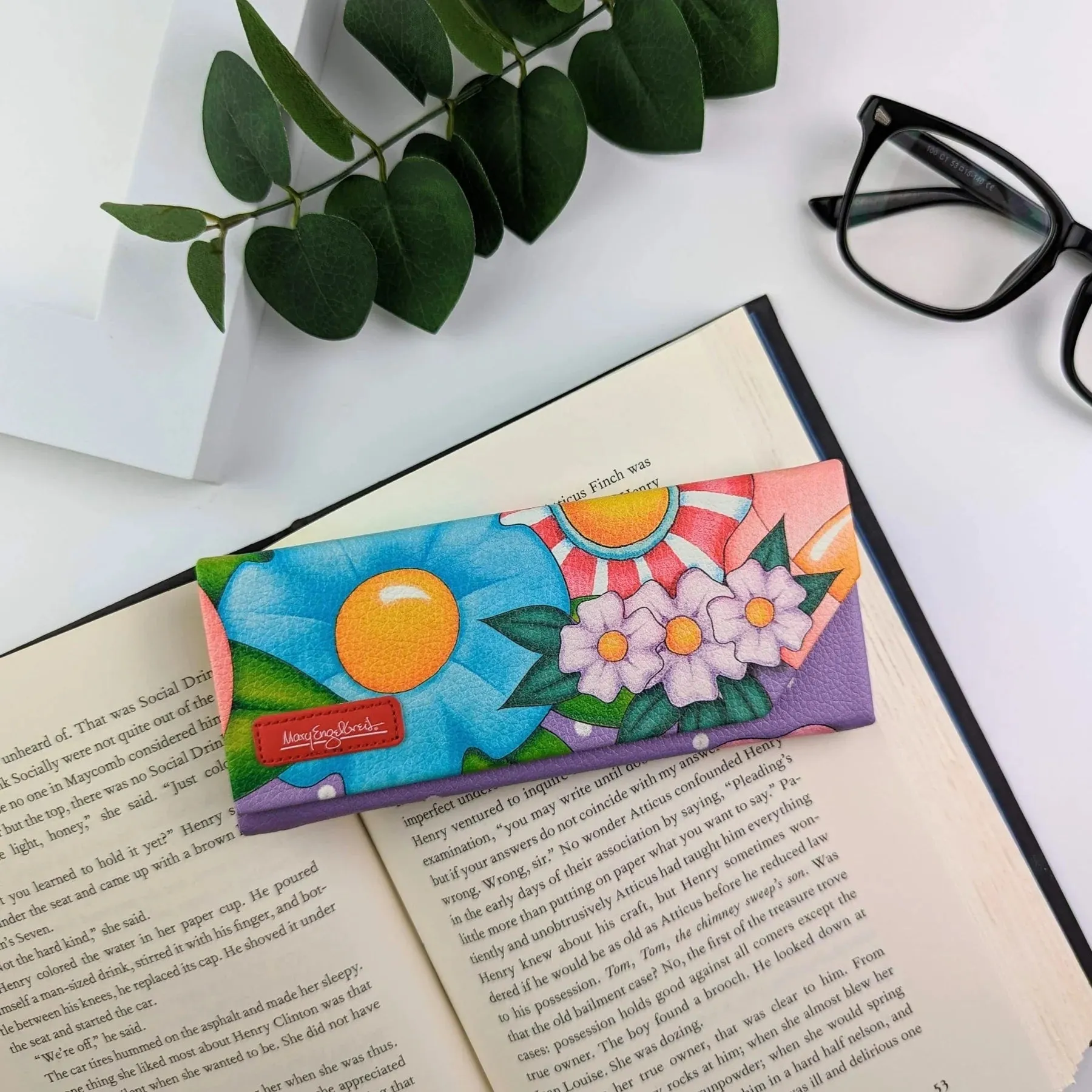 Eyeglass Case Floral Garden