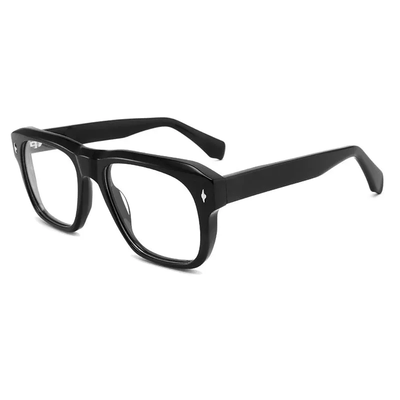 Gatenac Men's Full Rim Thick Oversized Acetate Eyeglasses Gxyj1471