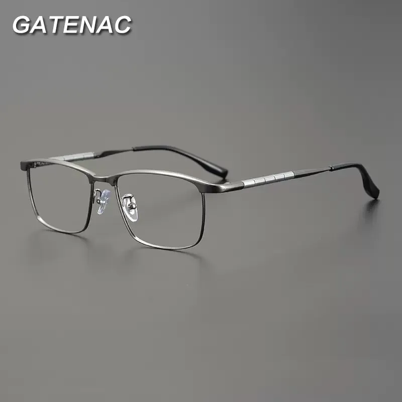 Gatenac Unisex Full Rim Irregular Square Titanium Eyeglasses Gxyj910