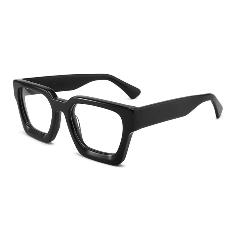 Gatenac Unisex Full Rim Large Square Acetate Eyeglasses Gxyj885