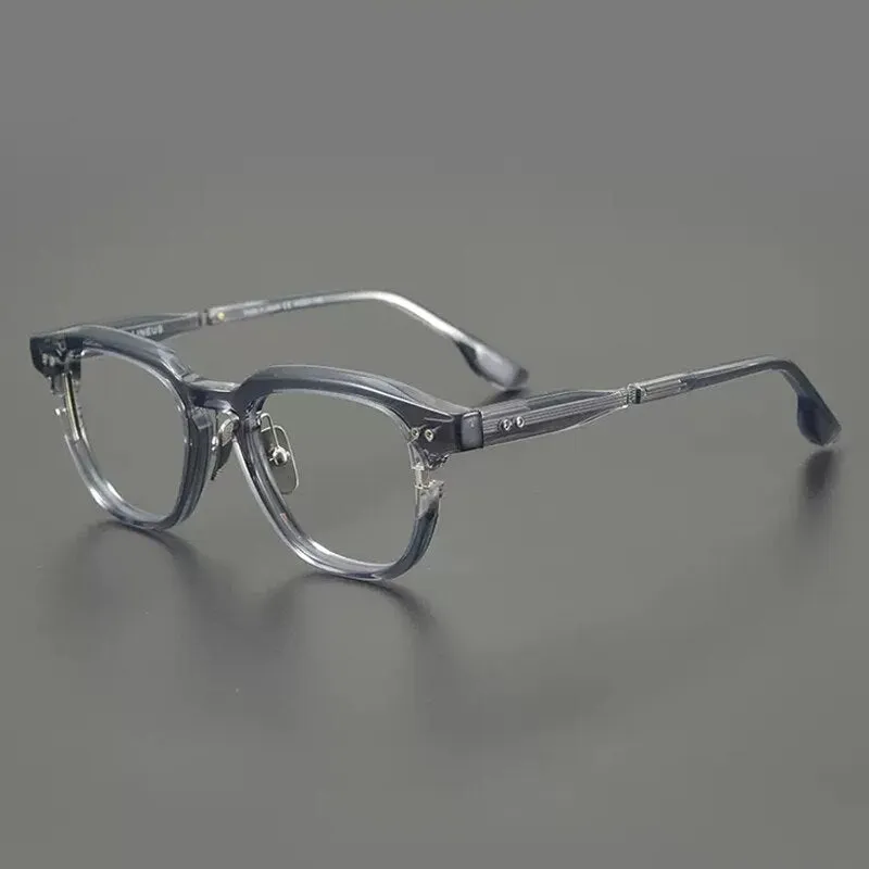 Gatenac Unisex Full Rim Round Square Acetate Eyeglasses Gxyj888